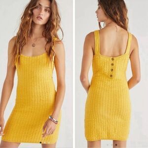 NWT Free people beach short and sweet mini dress honey tea